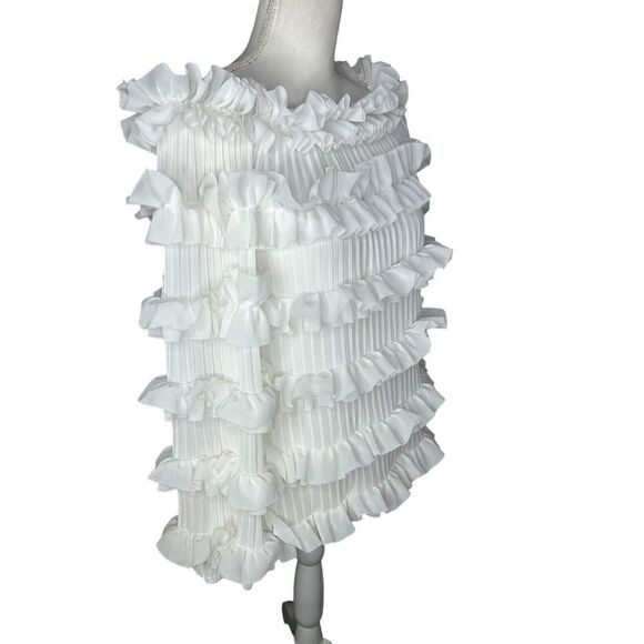 A.Z.I. New York Shoulder ruffle spaghetti strap blouse M - Picture 2 of 5